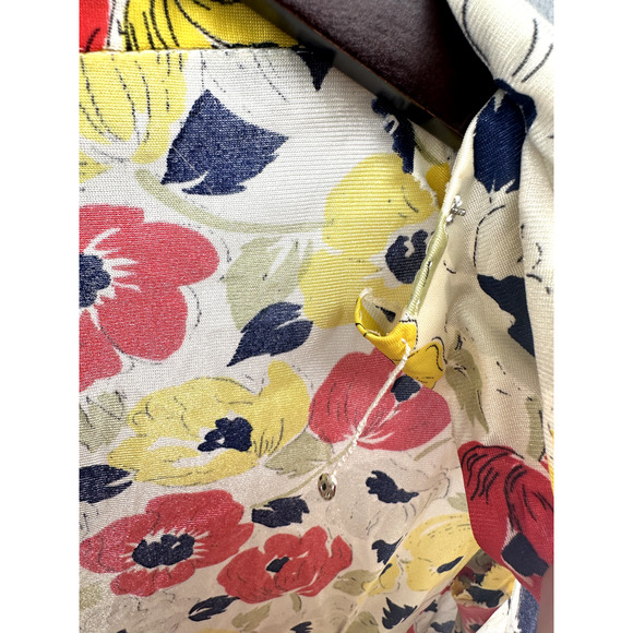 Handmade Vintage Floral Collared Blouse Small - Picture 7 of 9